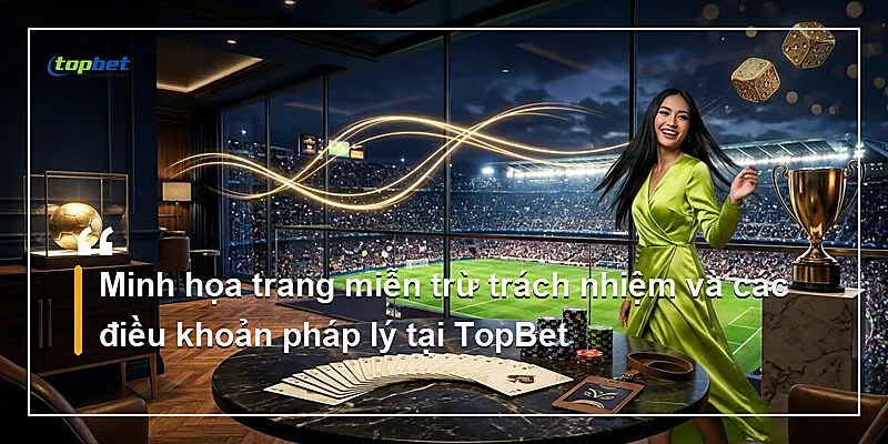 Miễn Trừ Trách Nhiệm Topbet – Điều Khoản Pháp Lý 2026 1 Minh họa trang miễn trừ trách nhiệm và các điều khoản pháp lý tại TopBet